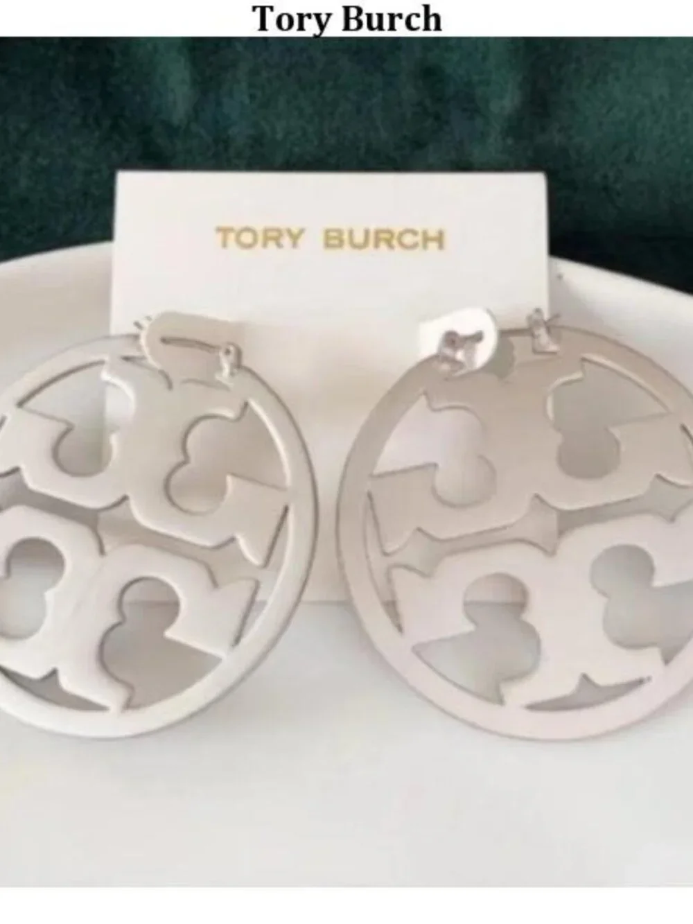 Tory Burch Silver hoop earrings